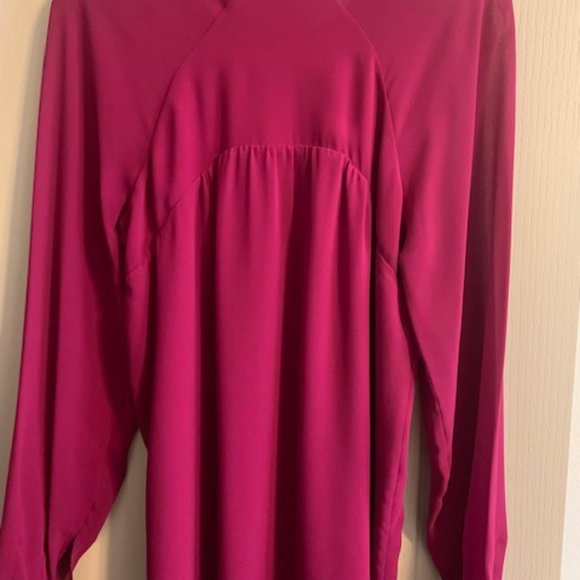 1.STATE Tunic Blouse Size S Lined Long Sleeve Hook and Eye Key Hole Closure - Picture 5 of 9